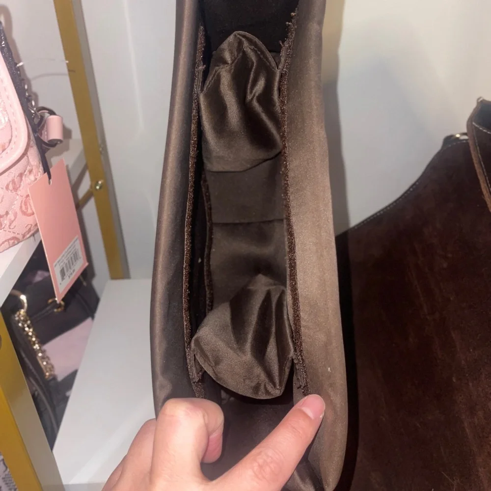 Elegant Dark Brown Leather Briefcase / Camera Bag